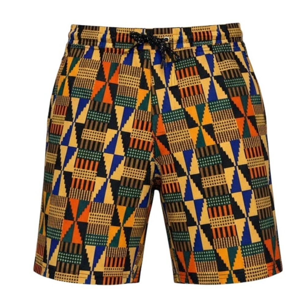 Fresh Prince Bel-Air Kente Print Shorts Men’s Bold Streetwear - Med or Large NWT